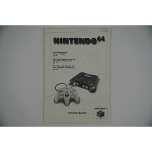 Nintendo 64 N64 Instruction Booklet Manual Paperwork ONLY